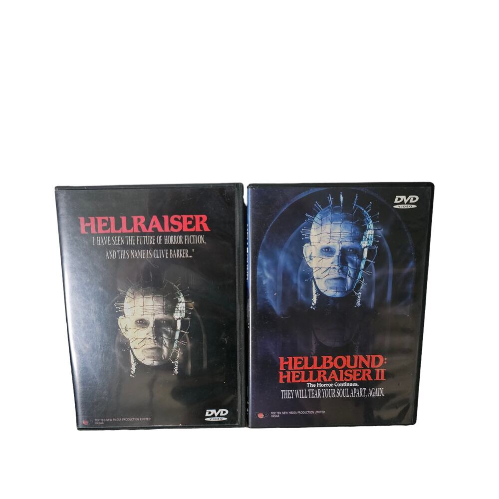 2 Set DVD Hellraiser and Hellbound Hellraiser II Horror Science Fiction